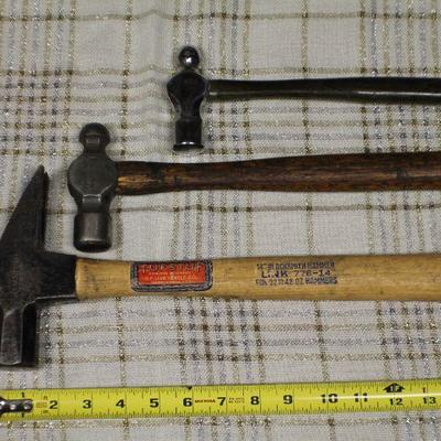 Lot 6: (3) Vintage Hammers (including Ball Ping)