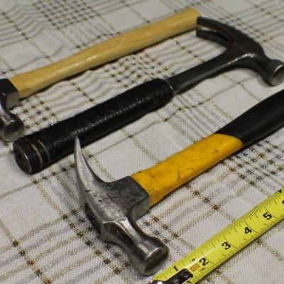 Lot #7: (3) Assorted General Use Claw Hammers