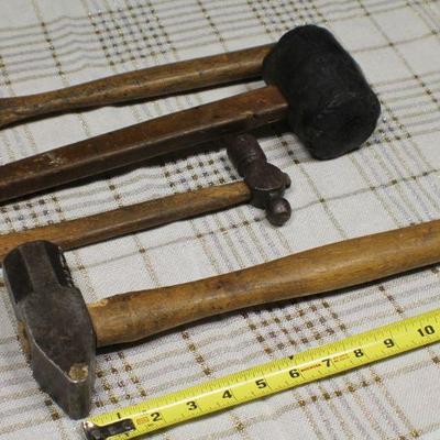Lot #13: (4) Vintage Hammers