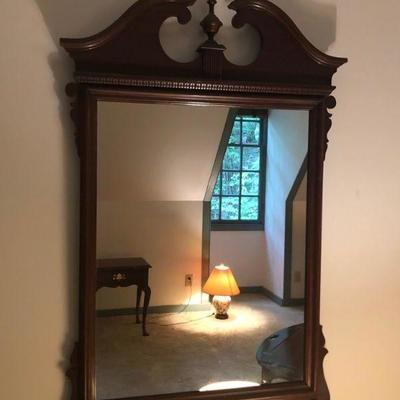 Cherry Wood Wall Mirror