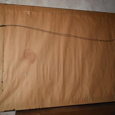 B Lot Basement:  Wall Art  25x36 including frame.  