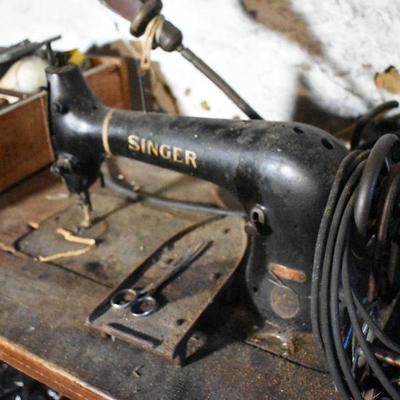 B Lot Basement:  Antique Sewing Machine