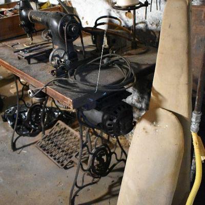 B Lot Basement:  Antique Sewing Machine