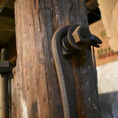 B Lot Basement:  Antique Wine Press