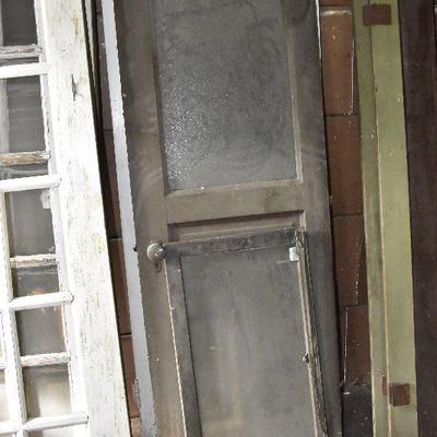 Up G Lot 9: Two Vintage Glass Doors and Window