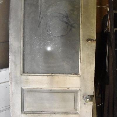 Up G Lot 9: Two Vintage Glass Doors and Window