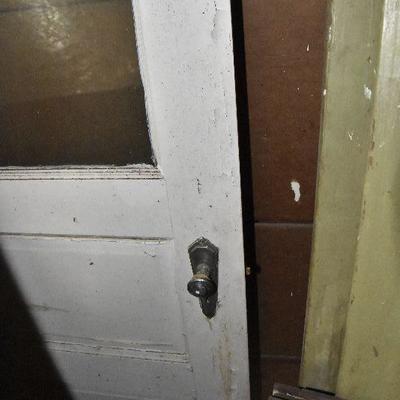 Up G Lot 9: Two Vintage Glass Doors and Window