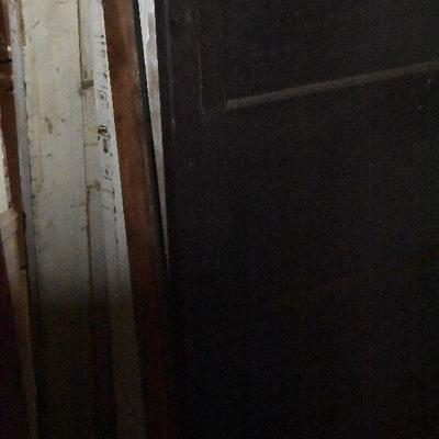 Up G Lot 25: Lot of Vintage Solid Wood Doors