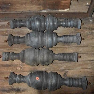 Up G Lot 26: Lot of Heavy Wood Table Legs