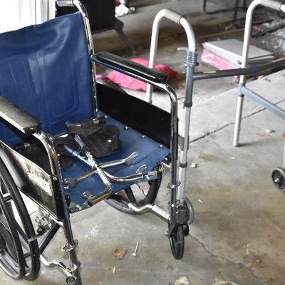 G Lot 75: Wheel Chair & Walker
