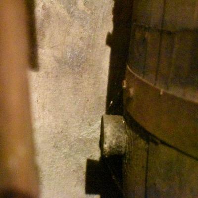 B Lot 17 Back  Basement:  Antique Wooden Barrel