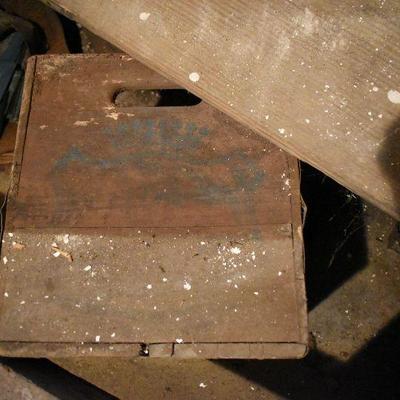 B Lot 18 Baack  Basement:  Vintage Wood Crate and More