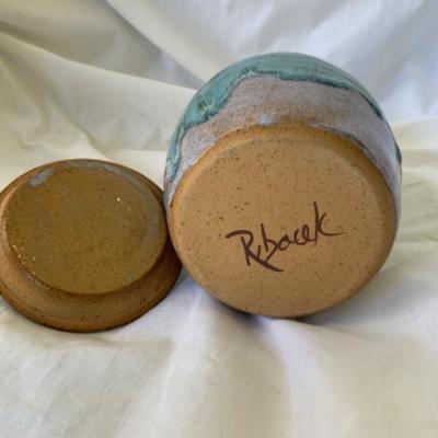 Ribacek Pattery jar with lid -Lot 2069