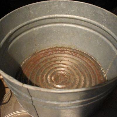 B Lot 9 Back  Basement:  Galvinized Tub and More
