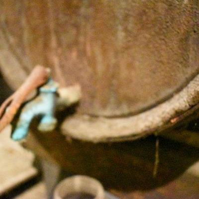 B Lot 10 Back  Basement:  Vintage Wine Barrel