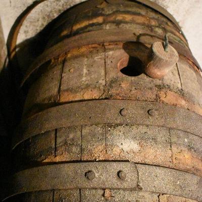 B Lot 10 Back  Basement:  Vintage Wine Barrel