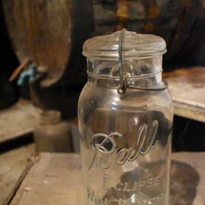 B Lot 8 Back  Basement:  Vintage Ball Jars