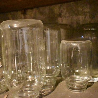 B Lot 5 Back Basement:  Vintage Jugs and Jars