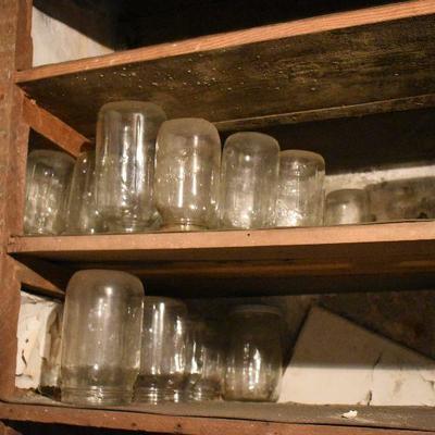 B Lot 1 Back Basement:  Canning Jars