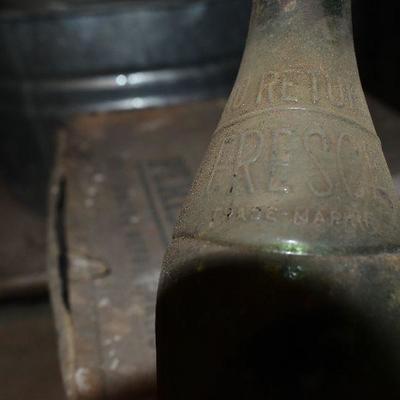 B Lot 3 Back  Basement:  Vintage Fresca Bottle and More
