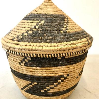Native American Apache Woven Basket