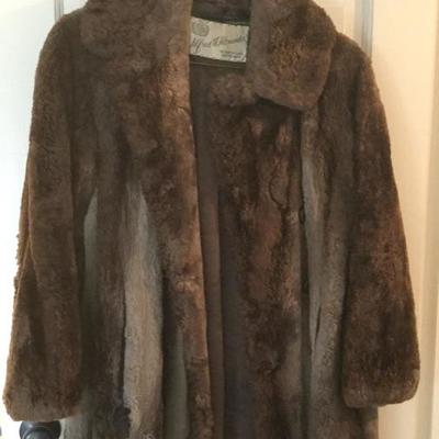Alfred Alexander Vintage Brown Fur Coat