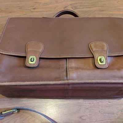 Coach Leather Messenger / Computer Bag