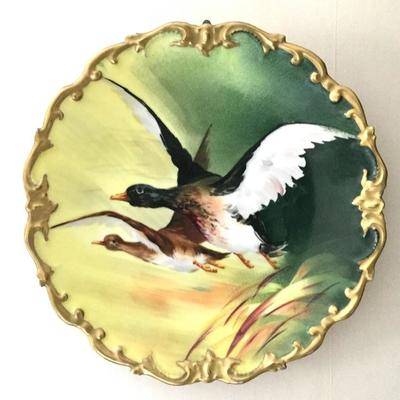 Limoges Flying Duck Decorative Plate
