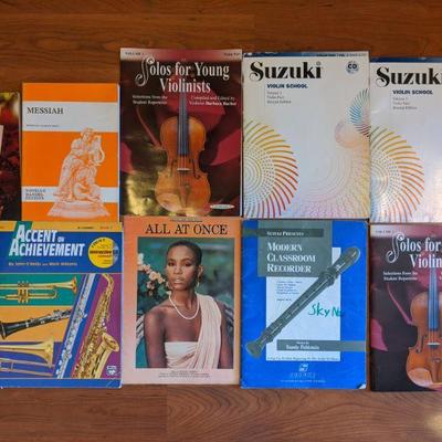 Collection of Violin, Piano Books