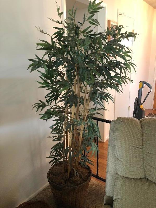 Faux bamboo tree