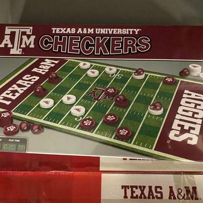 Texas A&M Aggies Checkers Game NEW