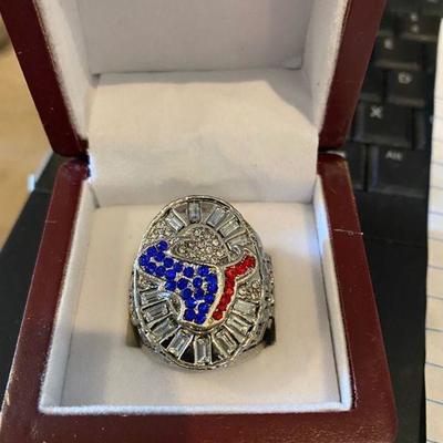 Houston Texans Division Championship replica ring