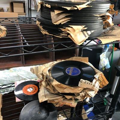 VINTAGE RECORDS, VINYL ALBUMS, OVER 350 RECORDS, most are 78 rpm