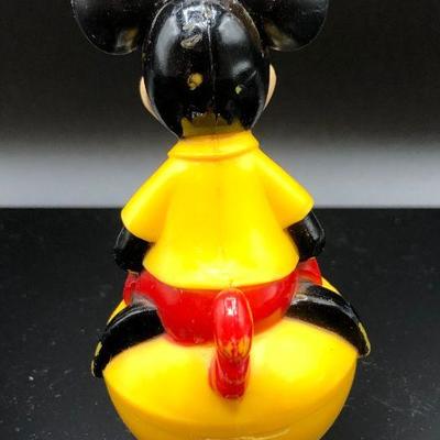 DISNEY Mickey Mouse rolly-polly mouse on yellow horse 4