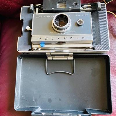 Polaroid Land Camera with Case and original Ephemera