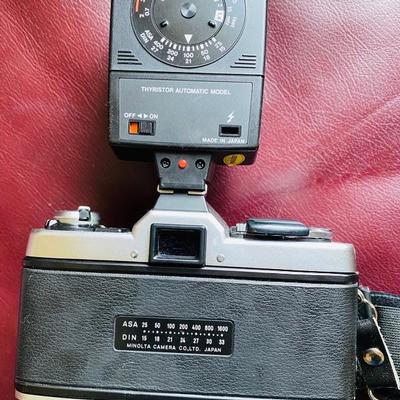 Minolta XG 1 35 mm camera with flash