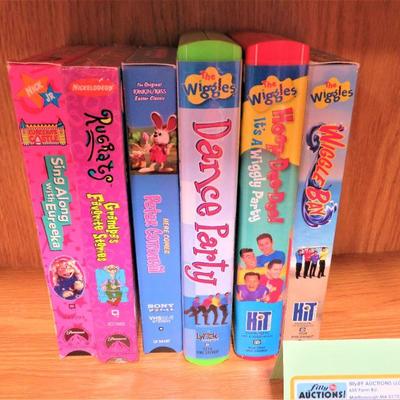 The Wiggles Kids VHS BOX LOT (6) Dance & Sing Videos