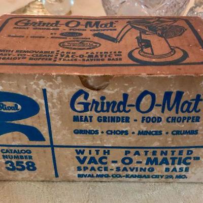 Vintage Rival Grind-O-Mat Meat Grinder