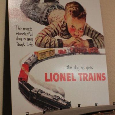 Lot 167: Lionel Sign + Vintage Curved Train Depot Station
