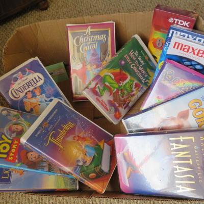 Children's Videos VHS BOX LOT (12) Disney's