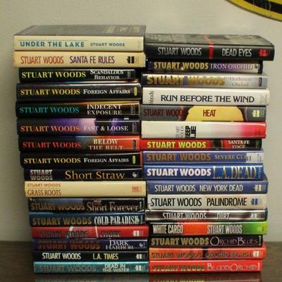 Lot 172: Huge Bundle of Stuart Woods Hardback Novels