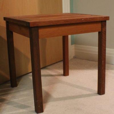 Lot 175: Mission Style Wood Slat Side Table