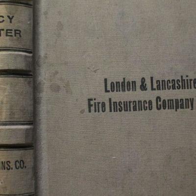 Lot 177: Large Insurance Ledger Book - 16.5