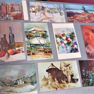 1970's Vermont Art Center Oil Prints Postcards LOT (13) Collectible