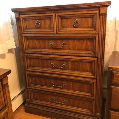 Bedroom Dressers , Pair includes highboy and lowboy with mirror. 