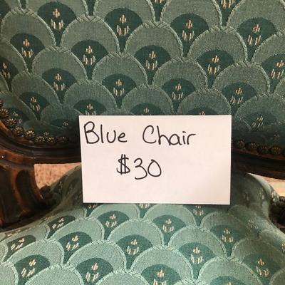 Blue/green armchair 
