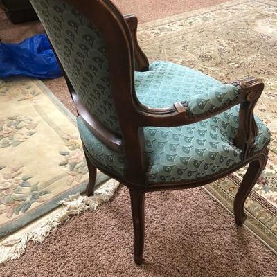 Blue/green armchair 