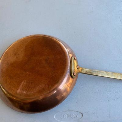 Vintage copper frying pan made in France 