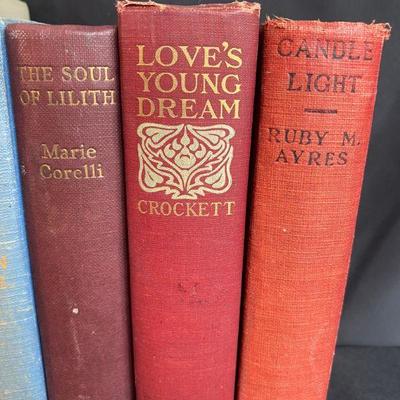 5 Vintage Hardback Novels