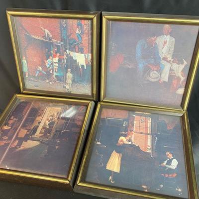 Set of 4 Norman Rockwell Prints
